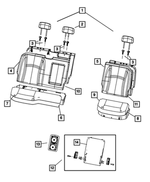 1PA18XDVAA - Interior Trim: Rear Headrest for Mopar Image