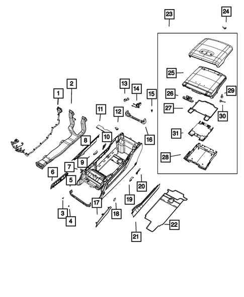 Consoles for 2022 Ram 2500 #0