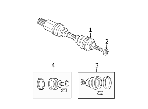 Drive Axles for 2001 Chrysler PT Cruiser #0