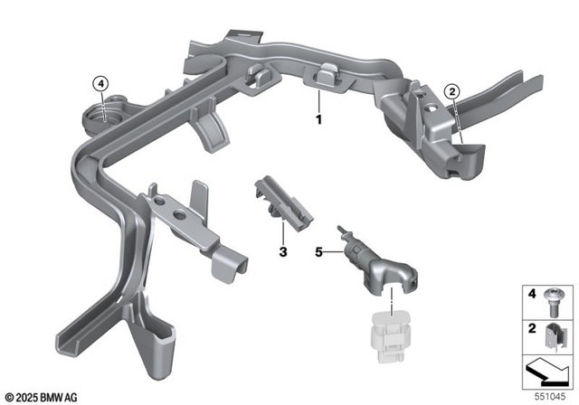61138545036 - Engine Electrical System: Clamp -  for BMW-Motorrad Image
