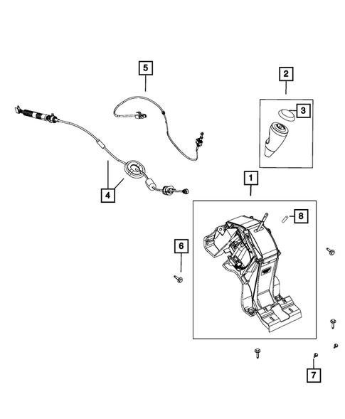 Gearshift Controls and Related Parts for 2014 Jeep Compass #0