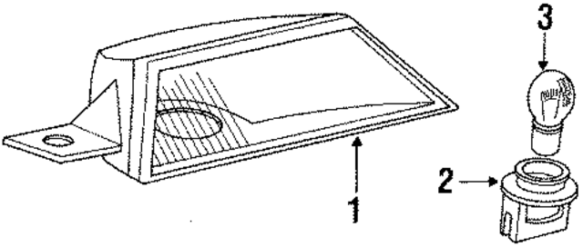 63251384488 - Electrical: Stop Lamp Assembly for BMW Image