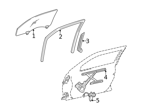 Front Door for 2001 Lexus IS300 #1