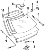 F3CZ5840110C - Body: Lift Gate for Ford: Escort Image