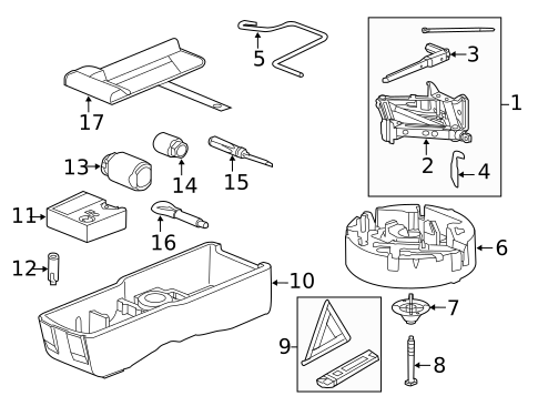 Jack & Components for 2010 Saab 9-5 #0