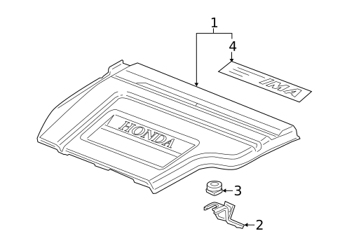 Engine Appearance Cover for 2013 Honda Civic #0