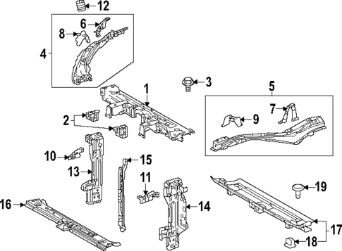 Radiator Support for 2025 Toyota Prius #0