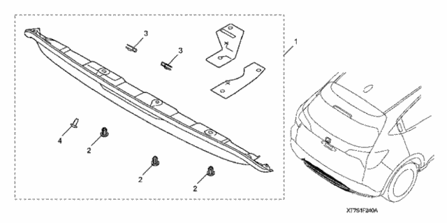 Rear Lower Trim for 2016 Honda HR-V #0