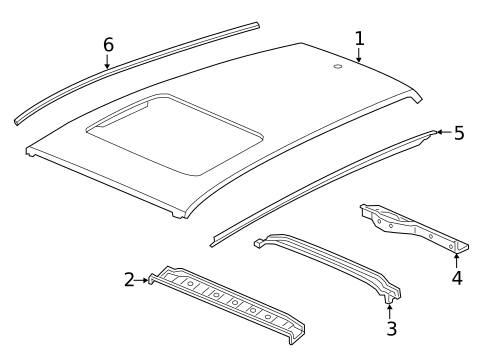 Roof & Components for 2015 Honda Fit #0