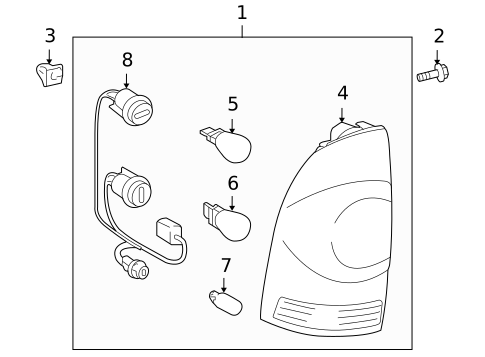 Bulbs - Chassis for 2011 Toyota Tacoma #0