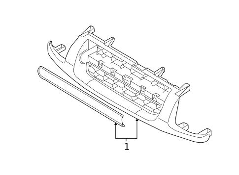 Grille & Components for 2004 Nissan Xterra #0