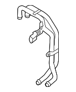7L6121065BA - Cooling System: Rear Pipe for Audi Image