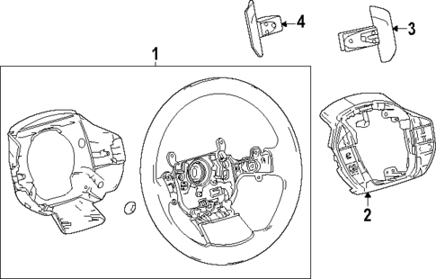 Steering Wheel & Trim for 2023 Subaru Solterra #0