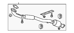 19420264 - : Part# 19420264 Front Exhaust Pipe for Chevrolet: Malibu, Malibu Limited Image