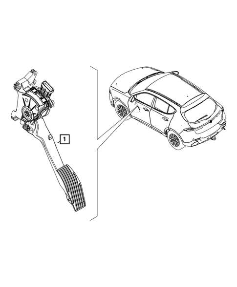 Accelerator Pedal for 2023 Dodge Hornet #0