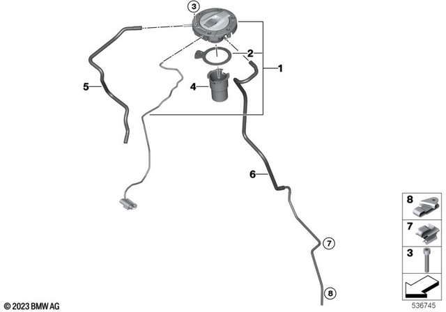 16115B32B39 - Fuel Supply: Tank Lid -  for BMW-Motorrad Image image