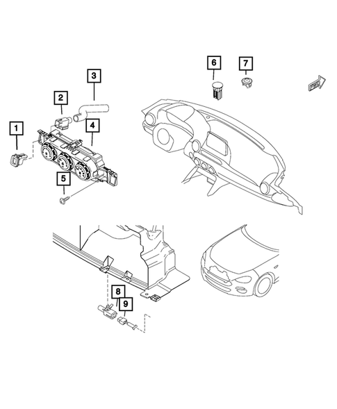 Air Conditioner and Heater Controls for 2018 Fiat 124 Spider #0