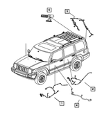 56050295AE - Electrical: Front Door Wiring, Driver for Mopar Image