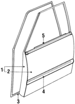 6700122310 - Body: Door Shell for Toyota: Cressida Image