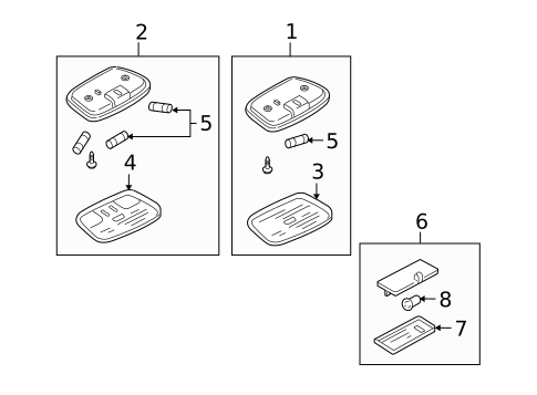 Overhead Lamps for 2008 Mazda Tribute #0