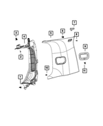 68193879AA - : Retaining Clip for Jeep: Cherokee, Grand Wagoneer, Wagoneer, Wagoneer S Image