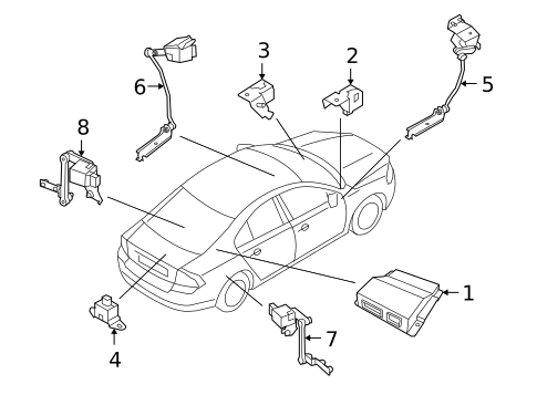 Ride Control Components for 2008 Volvo XC70 #0