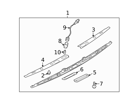 License Lamps for 2007 Subaru B9 Tribeca #0