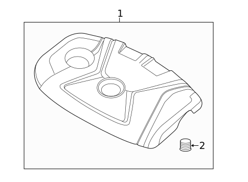 Engine Appearance Cover for 2017 Kia Forte #0