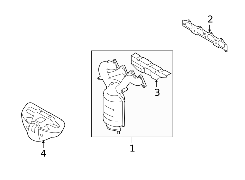 Exhaust Manifold for 2011 Kia Soul #0