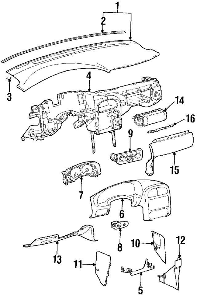 21060540 - : Front Floor Console Extension Assembly for GM Image