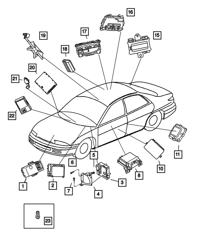 4602304AC - Electrical: Seat Memory Module for Mopar Image