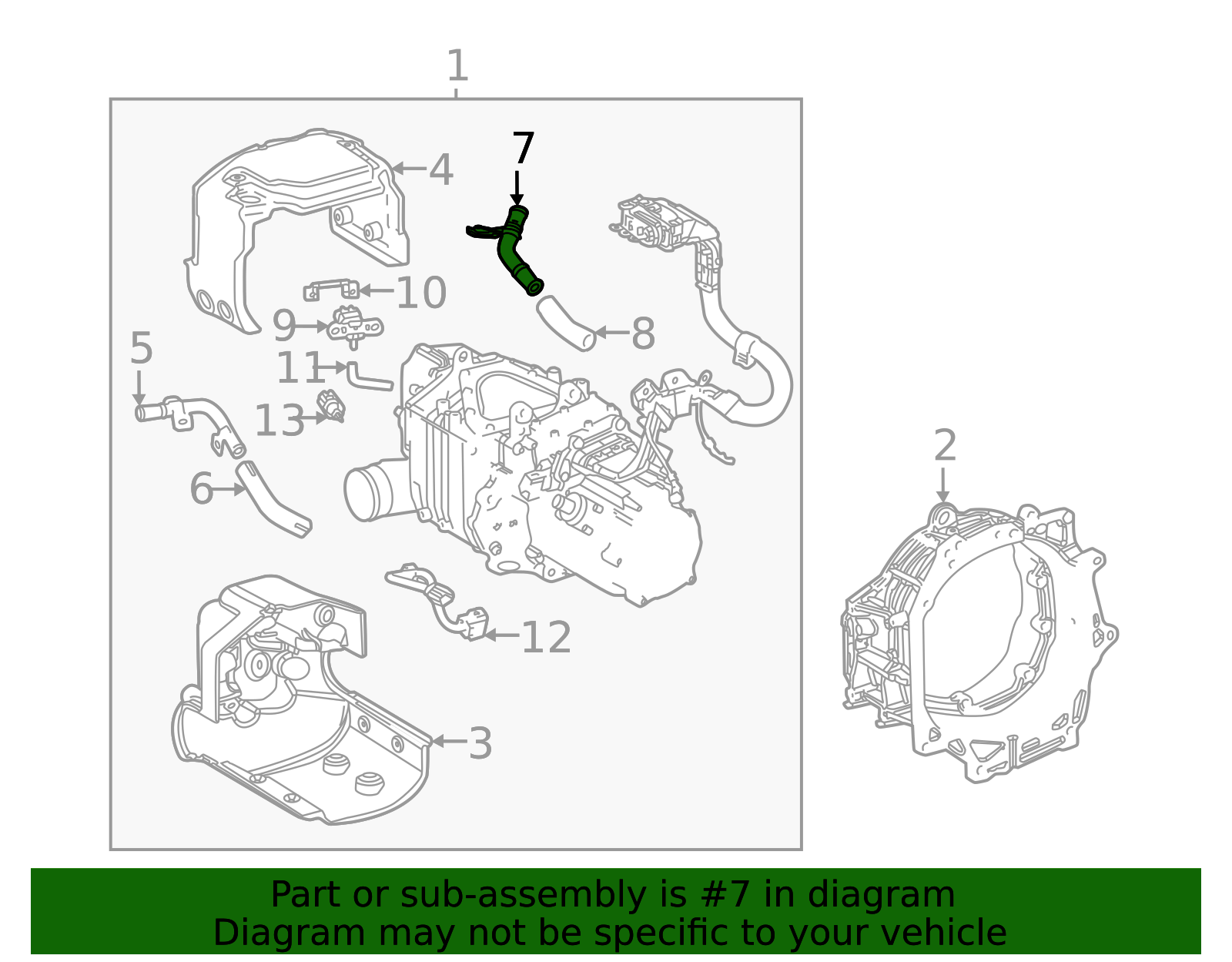 2016-2020 Toyota Mirai Inlet Pipe 17A28-77010 | Toyota Parts Center