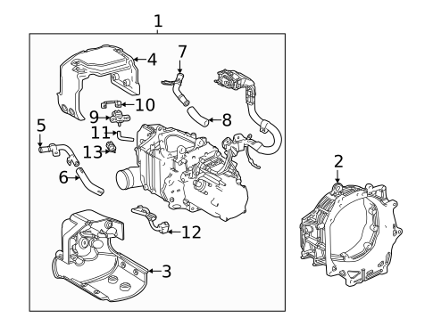 Motor & Components for 2019 Toyota Mirai #0