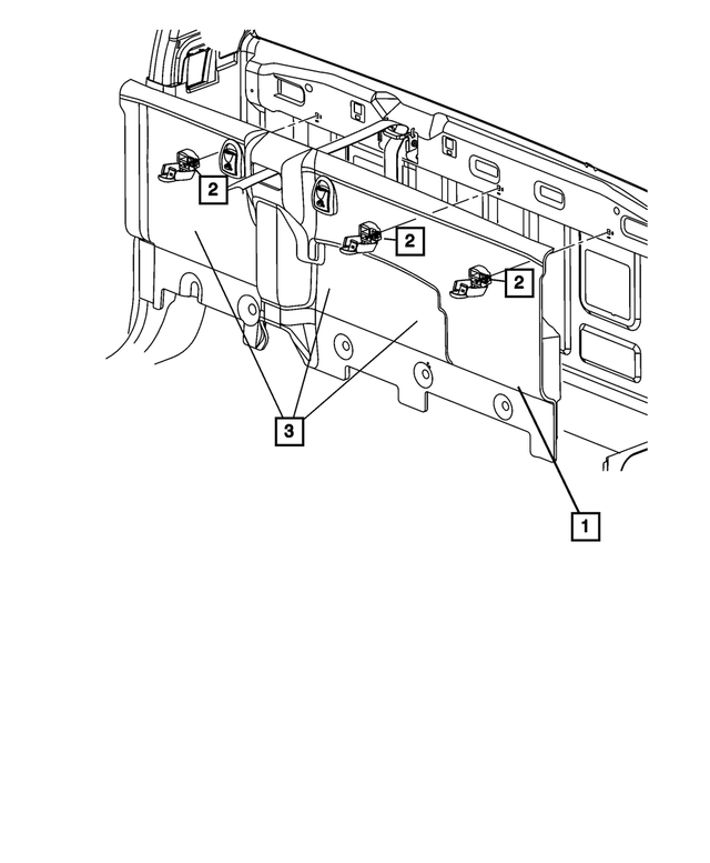 1VD94DK2AB - Interior Trim: Cab Back Trim Panel for Mopar Image