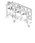 1VD95DK2AA - Interior Trim: Cab Back Trim Panel for Dodge: Ram 2500, Ram 3500 | Ram: 2500, 3500 Image