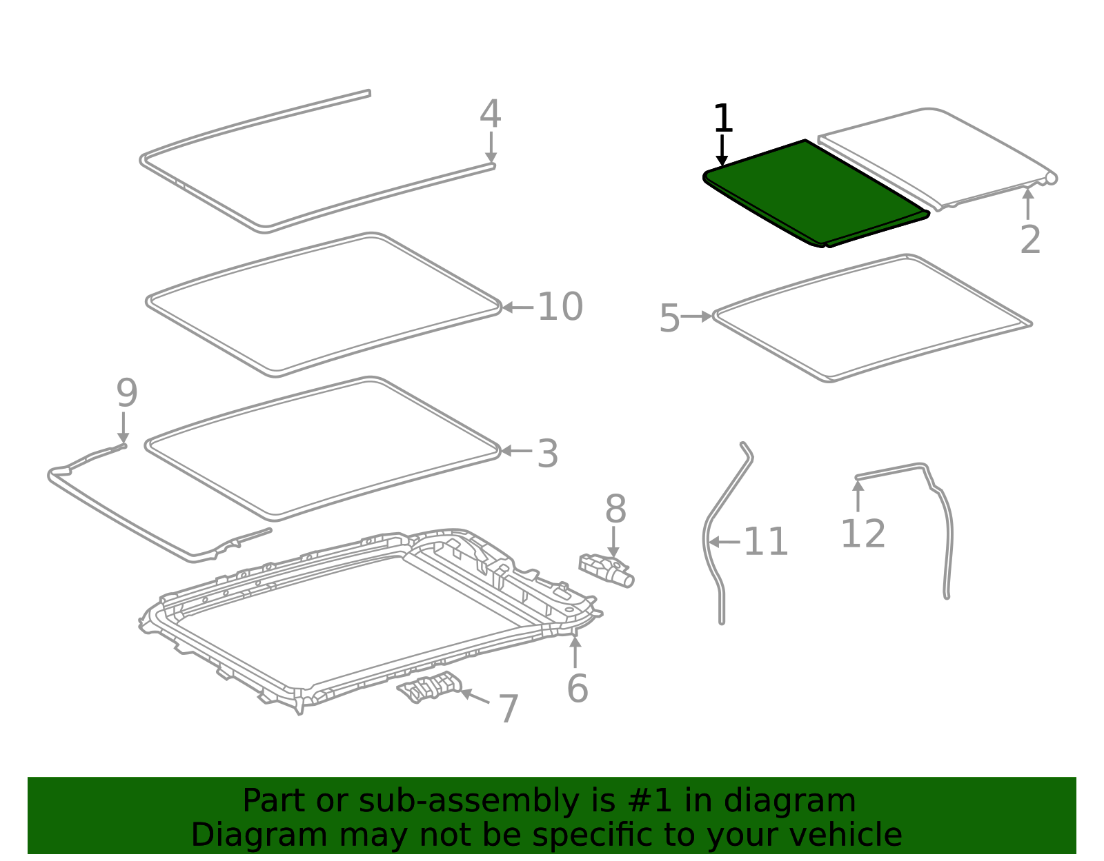 ︎✦︎専用︎✦︎ @@さま 〜10/30 2022-2026 Toyota Sunroof Glass 63201-0C030 | OEM Parts Online
