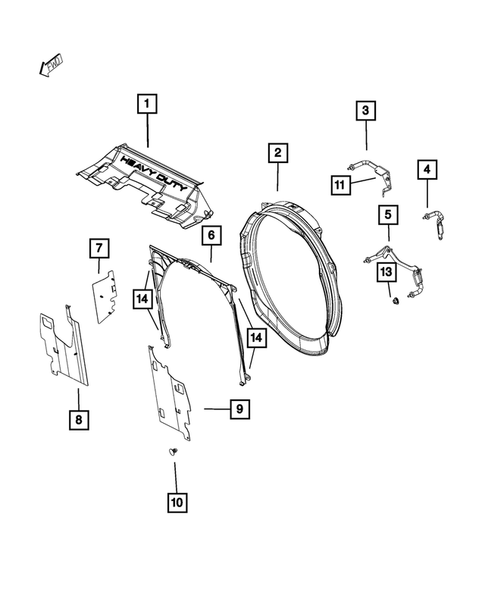 Radiator and Related Parts; Charge Air Cooler for 2014 Ram 2500 #3