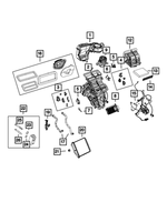 68266038AA - Air Conditioners and Heaters: A/c And Heater Housing for Mopar Image