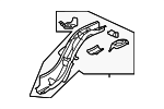 52150AN17A9P - Body: Side Rail Assembly for Subaru: Legacy, Outback Image