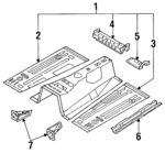 NA0153600B - Body: Floor Pan Assembly for Mazda: Miata Image