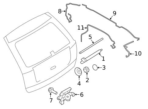 Wipers for 2009 Ford Edge #1