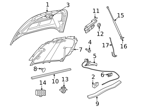 Hood & Components for 2011 Ram Dakota #0