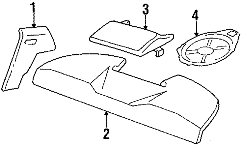 Interior Trim - Quarter Panels for 1999 Cadillac DeVille #0