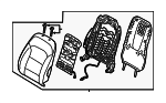 88400F3020YJB - Body: Seat Back Assembly for Hyundai Image