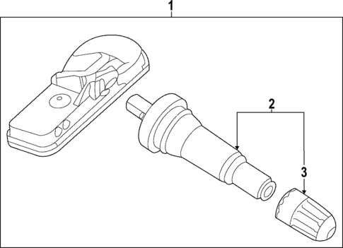 Tire Pressure Monitor Components for 2025 Kia Sportage #0