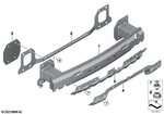 51127425444 - : Carrier, Bumper Rear for BMW Image