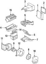 52456123 - HVAC: Evaporator Core for Chevrolet: Blazer, C1500, C2500, C3500, C3500HD, K1500 Pickup, K2500 Pickup, K3500 Pickup, Suburban C1500, Suburban C2500, Suburban K1500, Suburban K2500 | GMC: C1500 Pickup, C2500 Pickup, C3500 Pickup, C3500HD, K1500 Pickup, K2500 Pickup, K3500 Pickup, Suburban C1500, Suburban C2500, Suburban K1500, Suburban K2500, Yukon Image