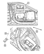 BE0H7800AB - Electrical: Storage Battery, Europe for Chrysler: 200, Town &amp; Country | Dodge: Durango, Grand Caravan | Jeep: Cherokee, Gladiator, Grand Cherokee, Grand Cherokee L, Wrangler, Wrangler JK | Ram: C/V Image