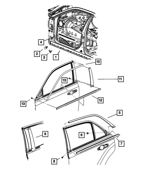 Moldings and Ornamentation for 2011 Chrysler 300 #0