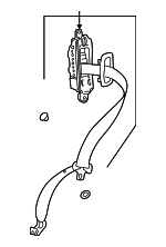 93186995 - : Seat Belt - Black for Saab: 9-5 Image